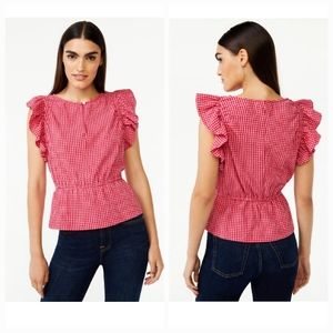 NWT Free Assembly Women's Ruffle Top
